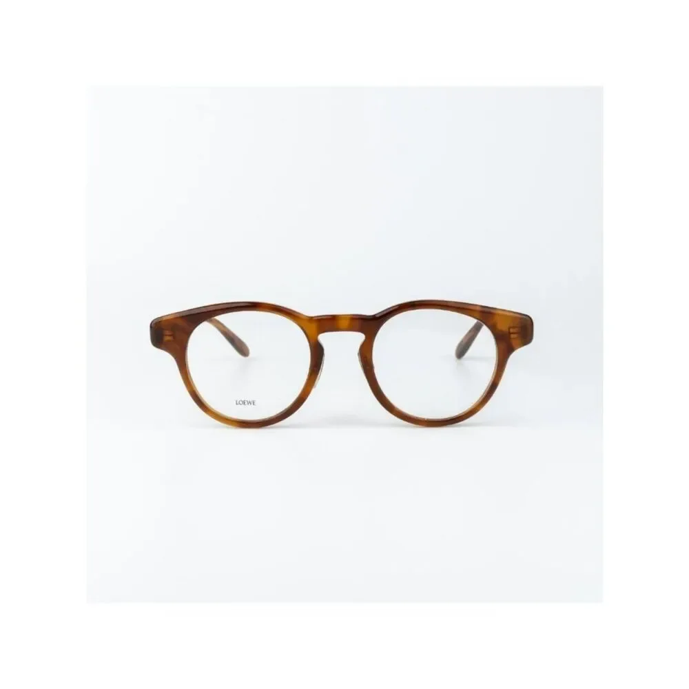 Loewe Women Eyeglasses Blonde Havana Round LW50085F 053 NEW AUTHENTIC